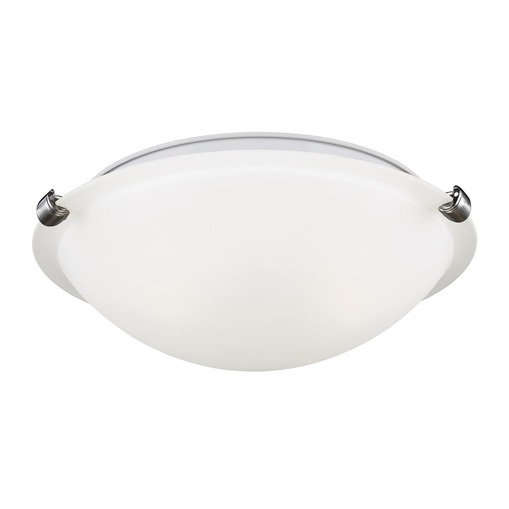 Generation Lighting Canada - Two Light Flush Mount - Clip Ceiling Flush Mount - Brushed Nickel- Union Lighting Luminaires Decor