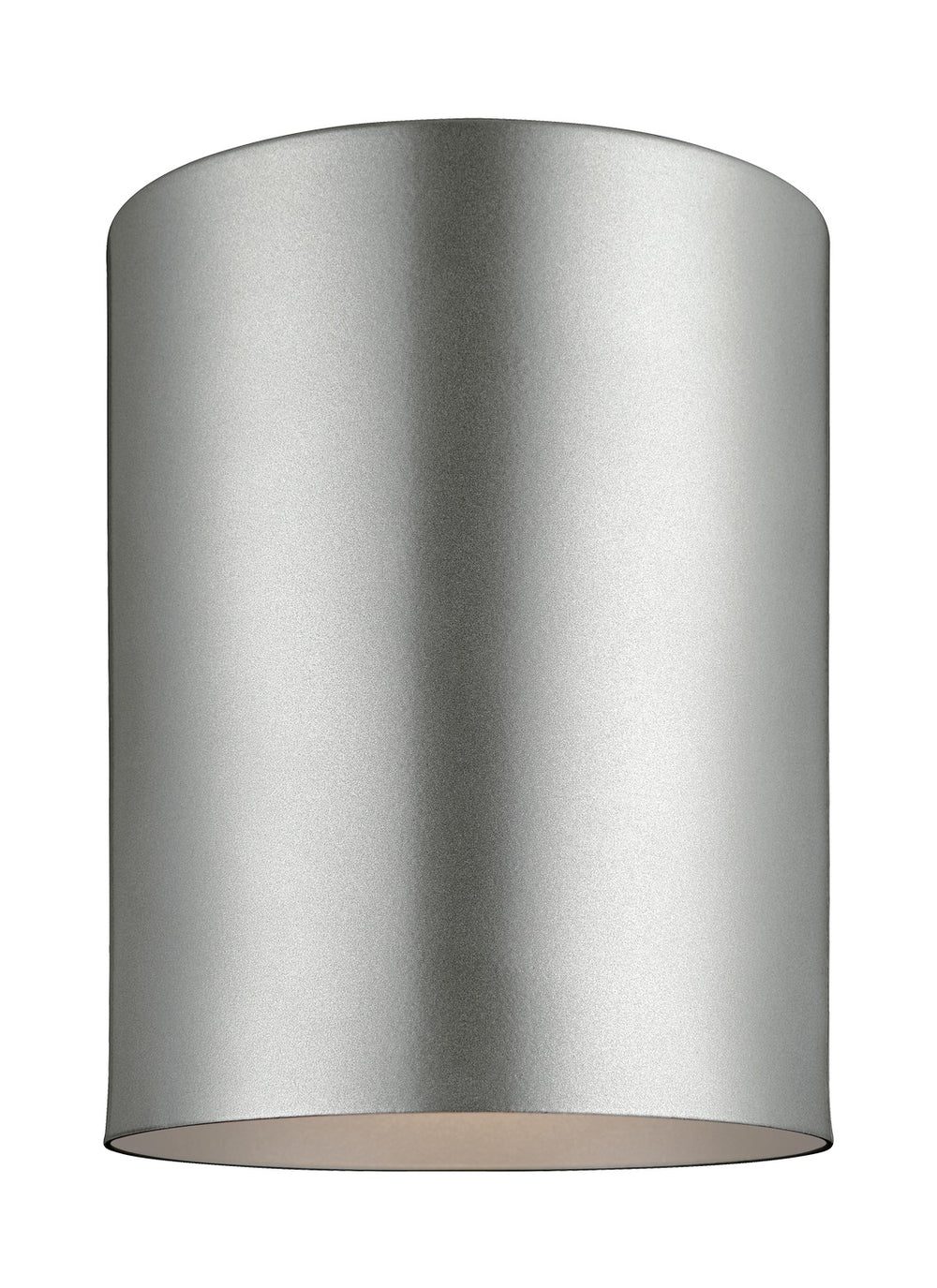 Visual Comfort Studio Canada - One Light Outdoor Flush Mount - Outdoor Cylinders - Painted Brushed Nickel- Union Lighting Luminaires Decor