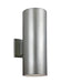 Visual Comfort Studio Canada - Two Light Outdoor Wall Lantern - Outdoor Cylinders - Painted Brushed Nickel- Union Lighting Luminaires Decor