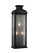 Visual Comfort Studio Canada - Three Light Lantern - Pediment - Dark Weathered Zinc- Union Lighting Luminaires Decor
