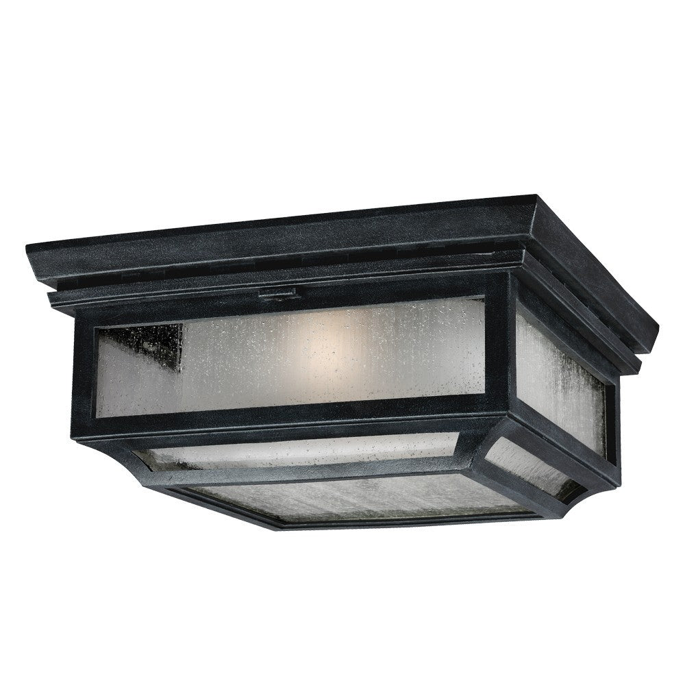 Visual Comfort Studio Canada - Two Light Flush Mount - Shepherd - Dark Weathered Zinc- Union Lighting Luminaires Decor