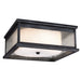 Visual Comfort Studio Canada - Three Light Flush Mount - Pediment - Dark Weathered Zinc- Union Lighting Luminaires Decor