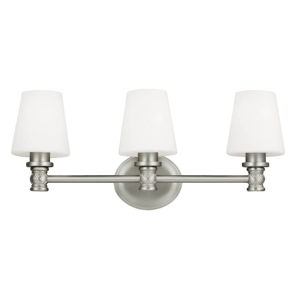 Visual Comfort Studio Canada - Three Light Vanity - Xavierre - Satin Nickel- Union Lighting Luminaires Decor