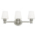 Visual Comfort Studio Canada - Three Light Vanity - Xavierre - Satin Nickel- Union Lighting Luminaires Decor