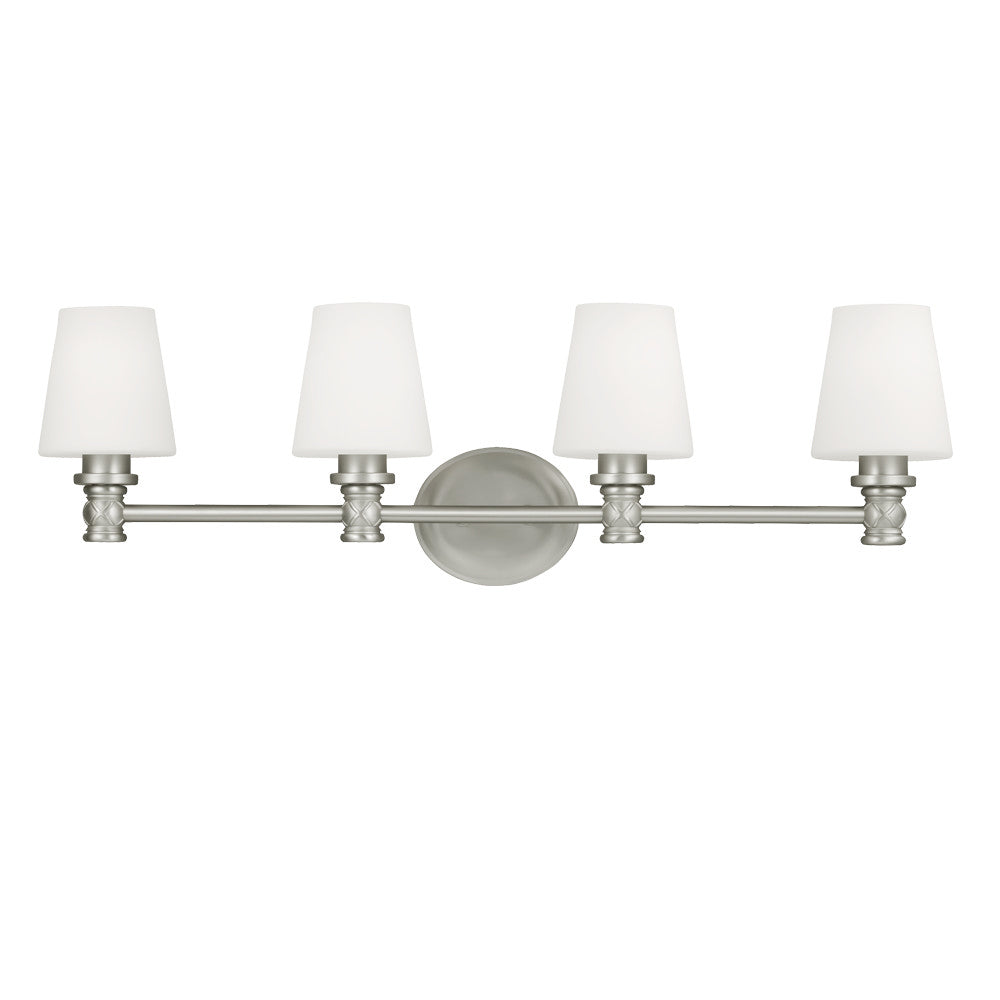 Visual Comfort Studio Canada - Four Light Vanity - Xavierre - Satin Nickel- Union Lighting Luminaires Decor