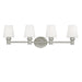 Visual Comfort Studio Canada - Four Light Vanity - Xavierre - Satin Nickel- Union Lighting Luminaires Decor