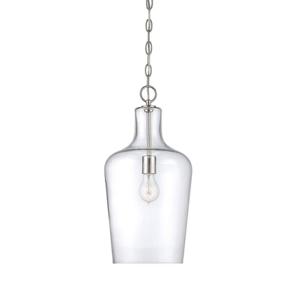 Savoy House - One Light Pendant - Franklin - Polished Nickel- Union Lighting Luminaires Decor