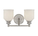 Savoy House Canada - Two Light Bath Bar - Melrose - Satin Nickel- Union Lighting Luminaires Decor