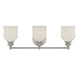 Savoy House Canada - Three Light Bath Bar - Melrose - Satin Nickel- Union Lighting Luminaires Decor