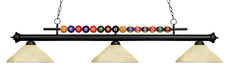 Z-Lite Canada - Three Light Billiard - Shark - Matte Black- Union Lighting Luminaires Decor