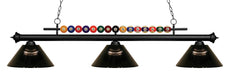Z-Lite Canada - Three Light Billiard - Shark - Matte Black- Union Lighting Luminaires Decor