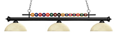 Z-Lite Canada - Three Light Billiard - Shark - Matte Black- Union Lighting Luminaires Decor