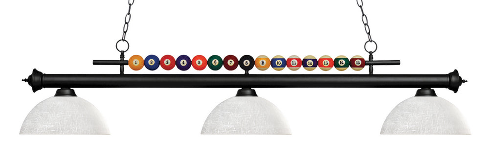 Z-Lite Canada - Three Light Billiard - Shark - Matte Black- Union Lighting Luminaires Decor