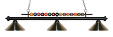 Z-Lite Canada - Three Light Billiard - Shark - Matte Black- Union Lighting Luminaires Decor