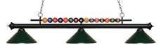 Z-Lite Canada - Three Light Billiard - Shark - Matte Black- Union Lighting Luminaires Decor