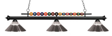 Z-Lite Canada - Three Light Billiard - Shark - Matte Black- Union Lighting Luminaires Decor
