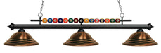 Z-Lite Canada - Three Light Billiard - Shark - Matte Black- Union Lighting Luminaires Decor