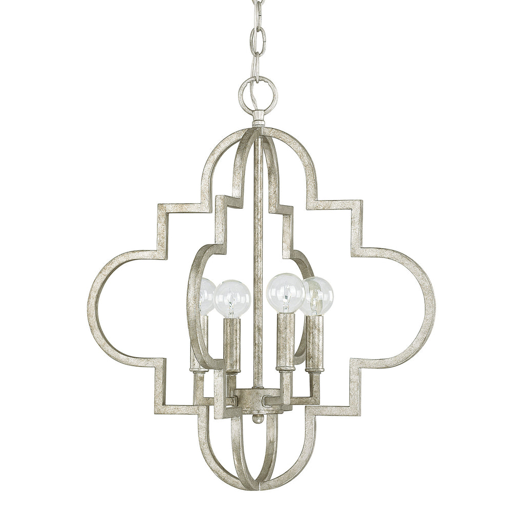 Capital Lighting - Four Light Pendant - Ellis - Antique Silver- Union Lighting Luminaires Decor
