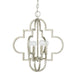Capital Lighting - Four Light Pendant - Ellis - Antique Silver- Union Lighting Luminaires Decor
