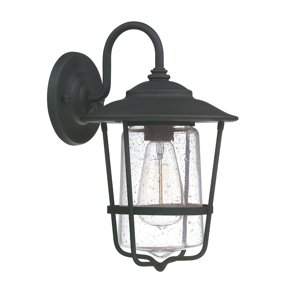 Capital Lighting - One Light Outdoor Wall Lantern - Creekside - Black- Union Lighting Luminaires Decor