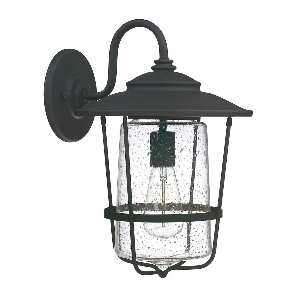 Capital Lighting - One Light Outdoor Wall Lantern - Creekside - Black- Union Lighting Luminaires Decor