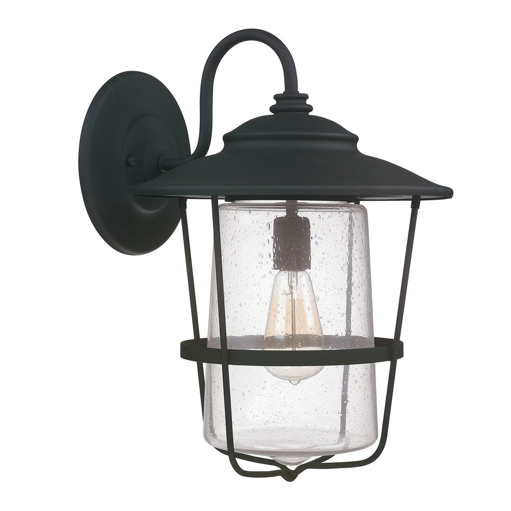 Capital Lighting - One Light Outdoor Wall Lantern - Creekside - Black- Union Lighting Luminaires Decor