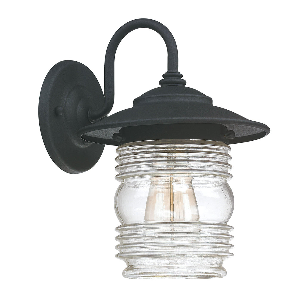 Capital Lighting - One Light Outdoor Wall Lantern - Creekside - Black- Union Lighting Luminaires Decor