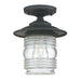 Capital Lighting - One Light Outdoor Flush Mount - Creekside - Black- Union Lighting Luminaires Decor
