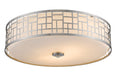 Z-Lite Canada - Three Light Flush Mount - Elea - Brushed Nickel- Union Lighting Luminaires Decor