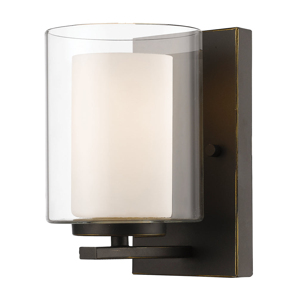 Z-Lite Canada - One Light Wall Sconce - Willow - Olde Bronze- Union Lighting Luminaires Decor