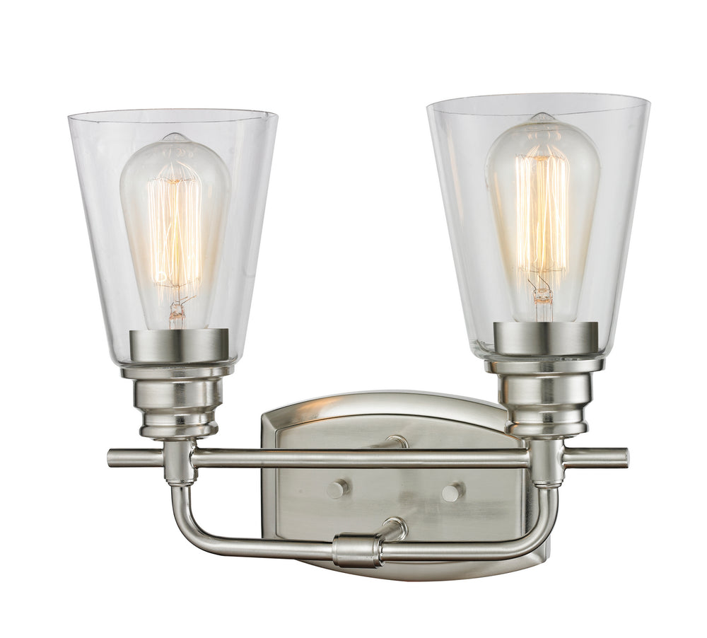 Z-Lite Canada - Two Light Vanity - Annora - Brushed Nickel- Union Lighting Luminaires Decor