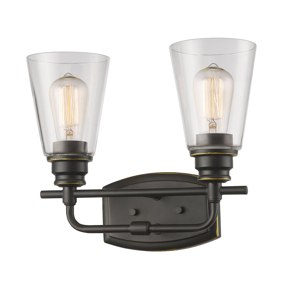 Z-Lite Canada - Two Light Vanity - Annora - Olde Bronze- Union Lighting Luminaires Decor