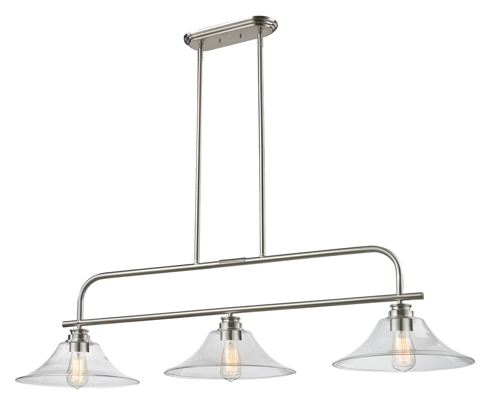 Z-Lite Canada - Three Light Billiard - Annora - Brushed Nickel- Union Lighting Luminaires Decor