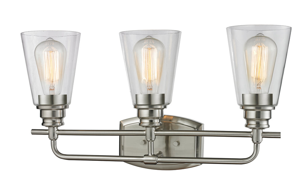Z-Lite Canada - Three Light Vanity - Annora - Brushed Nickel- Union Lighting Luminaires Decor