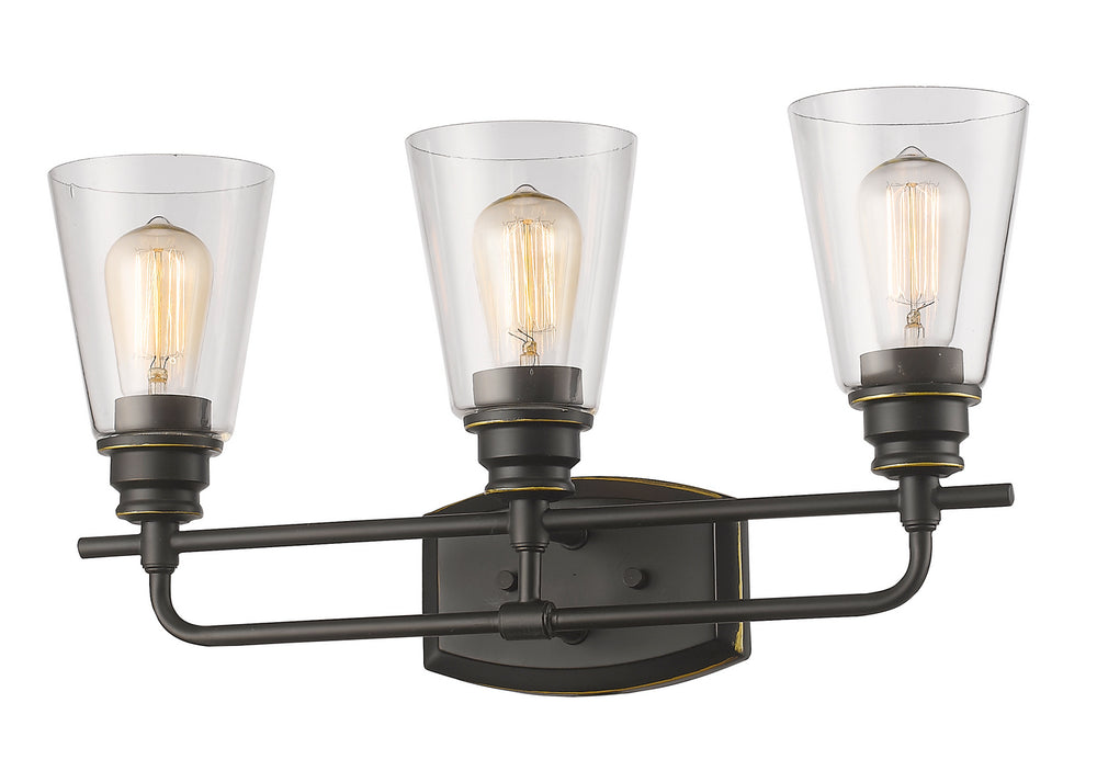Z-Lite Canada - Three Light Vanity - Annora - Olde Bronze- Union Lighting Luminaires Decor