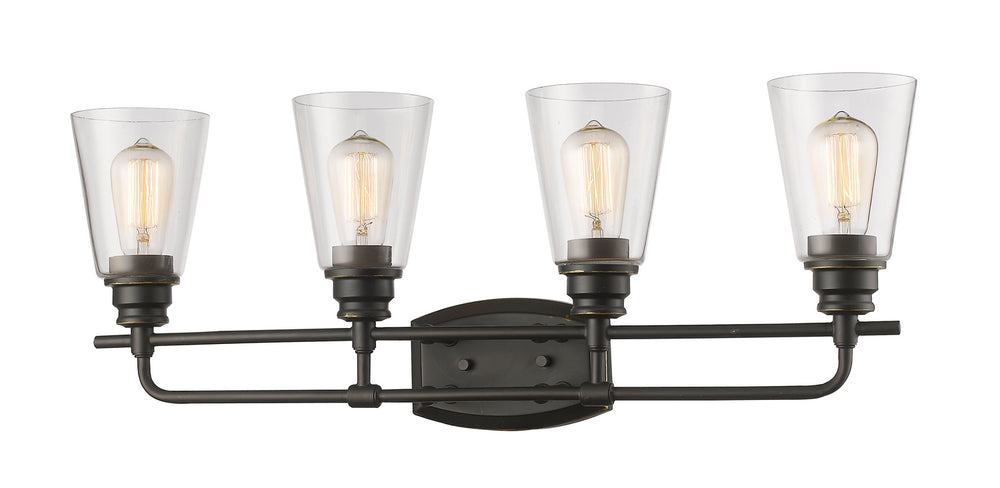 Z-Lite Canada - Four Light Vanity - Annora - Olde Bronze- Union Lighting Luminaires Decor