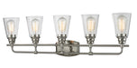 Z-Lite Canada - Five Light Vanity - Annora - Brushed Nickel- Union Lighting Luminaires Decor