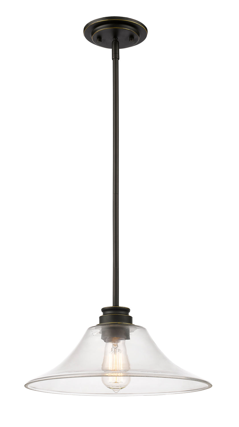Z-Lite Canada - One Light Pendant - Annora - Olde Bronze- Union Lighting Luminaires Decor
