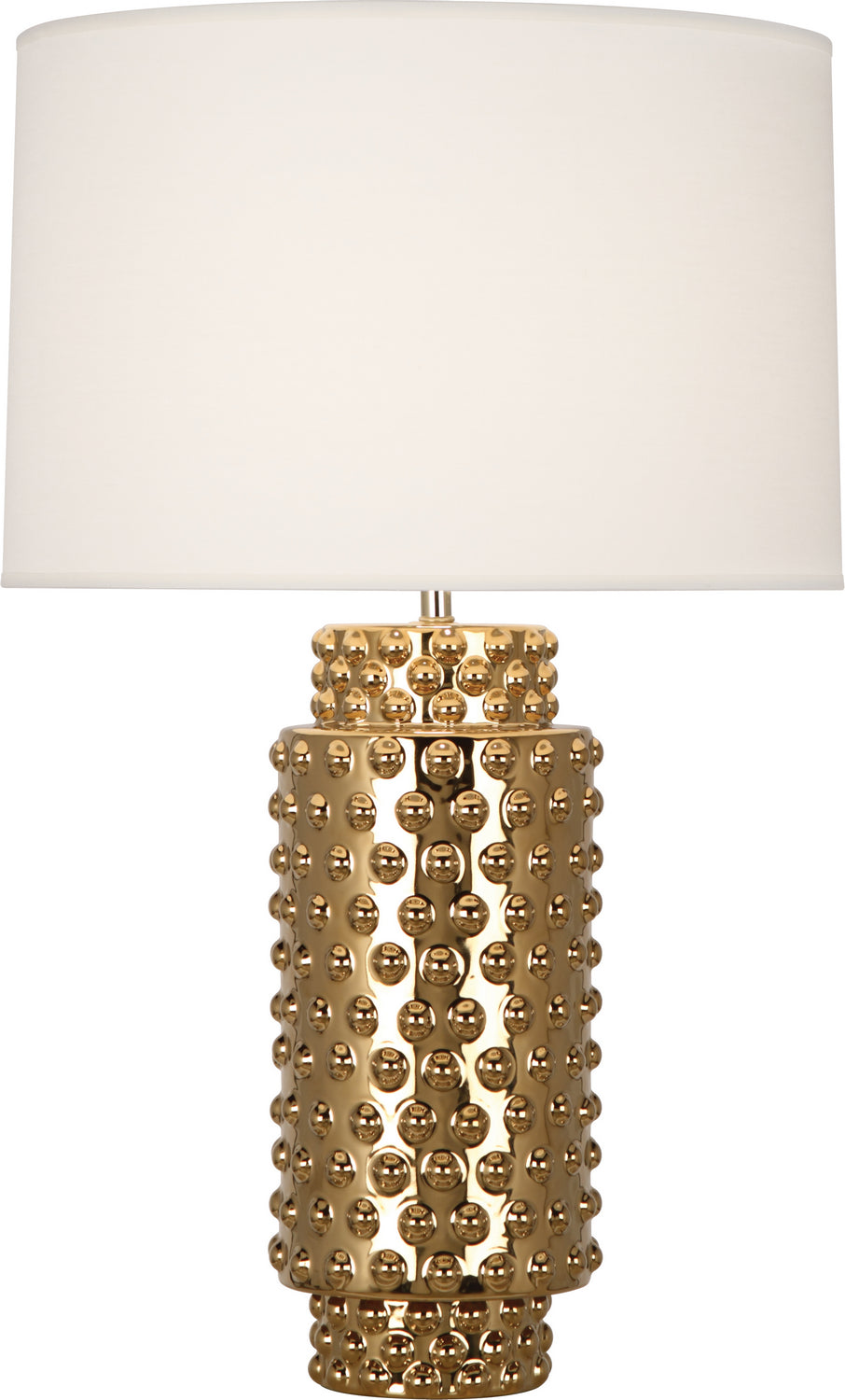 Robert Abbey - One Light Table Lamp - Dolly - Textured Ceramic w/Gold Metallic Glaze- Union Lighting Luminaires Decor