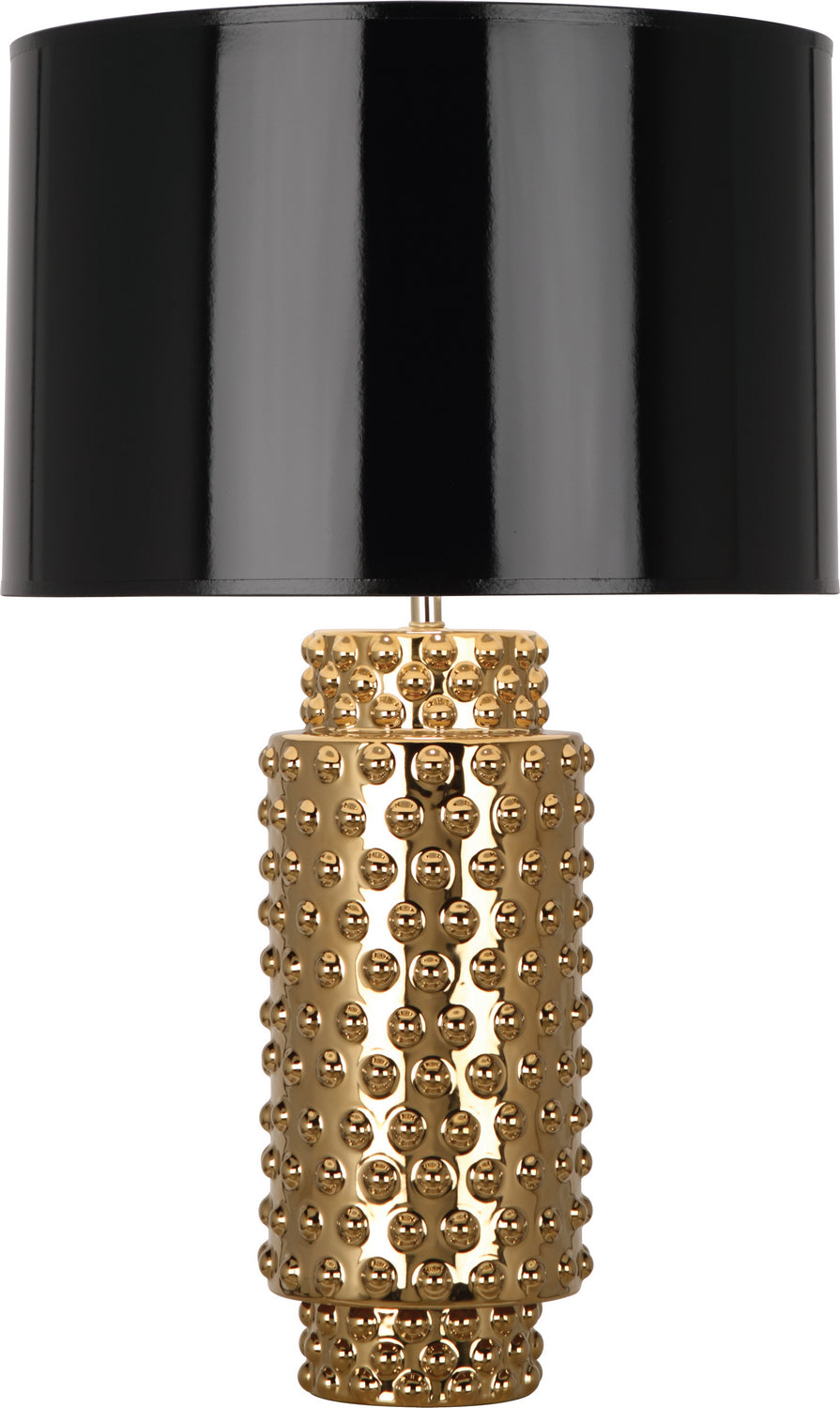 Robert Abbey - One Light Table Lamp - Dolly - Textured Ceramic w/Gold Metallic Glaze- Union Lighting Luminaires Decor