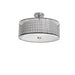 Dainolite Canada - Three Light Semi-Flush Mount - Kordan - Satin Chrome- Union Lighting Luminaires Decor
