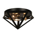 Dainolite Canada - Three Light Flush Mount - Archello - Black- Union Lighting Luminaires Decor