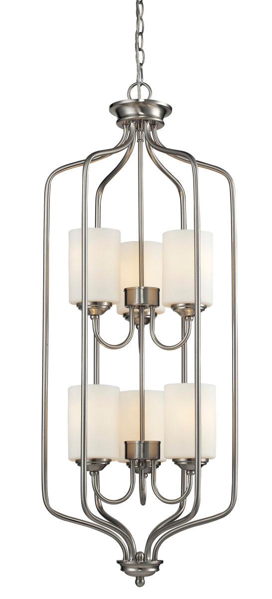 Z-Lite Canada - Six Light Chandelier - Cardinal - Brushed Nickel- Union Lighting Luminaires Decor
