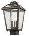 Z-Lite Canada - Three Light Outdoor Post Mount Fixture - Bayland - Oil Rubbed Bronze- Union Lighting Luminaires Decor