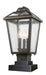 Z-Lite Canada - Three Light Outdoor Pier Mounted Fixture - Bayland - Oil Rubbed Bronze- Union Lighting Luminaires Decor