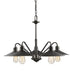 Z-Lite Canada - Five Light Chandelier - Casa - Olde Bronze- Union Lighting Luminaires Decor
