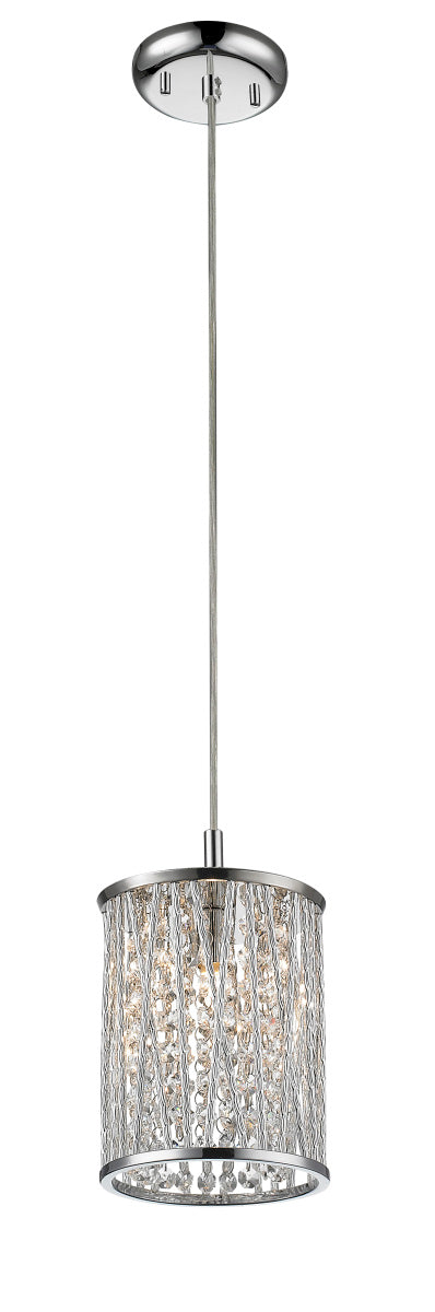 Z-Lite Canada - One Light Pendant - Terra - Chrome- Union Lighting Luminaires Decor
