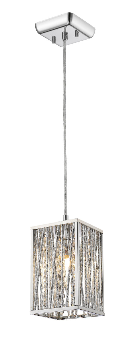 Z-Lite Canada - One Light Pendant - Terra - Chrome- Union Lighting Luminaires Decor