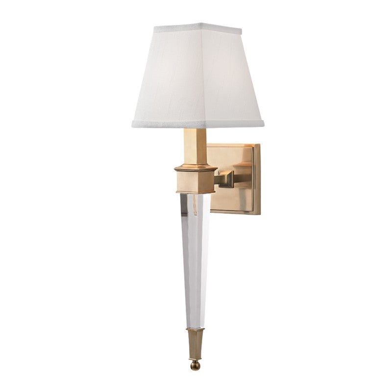 Hudson Valley Canada - One Light Wall Sconce - Ruskin - Aged Brass- Union Lighting Luminaires Decor