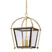 Hudson Valley Canada - Four Light Lantern - Hollis - Aged Brass- Union Lighting Luminaires Decor